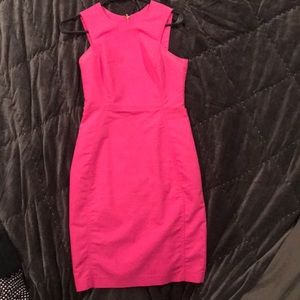 Hot pink Calvin Klein sheath dress